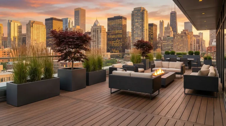 Atico Con Suelo Tecnico Maceta Y Jardinenas Modernas El Ático Urbano Paisajismo De Altura Y Espectáculo Sobre El Skyline