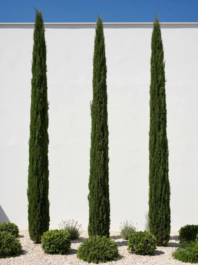 cipreses y arbustos esfericos | jardinesconestiloes Cipreses Y Arbustos Esfericos Esculturas Vivas La Geometría Del Silencio En El Jardín