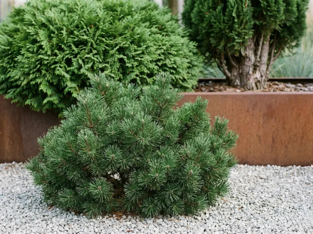 combinación de estructuras con coniferas | jardinesconestiloes Combinación De Estructuras Con Coniferas Esculturas Vivas La Geometría Del Silencio En El Jardín