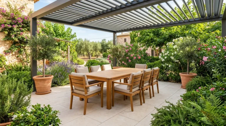 Conjunto Mobiliario En Madera Tratada Bajo Pérgola El Toque Final Cómo Elegir Los Muebles Y Preparar Tu Jardín Para El Verano