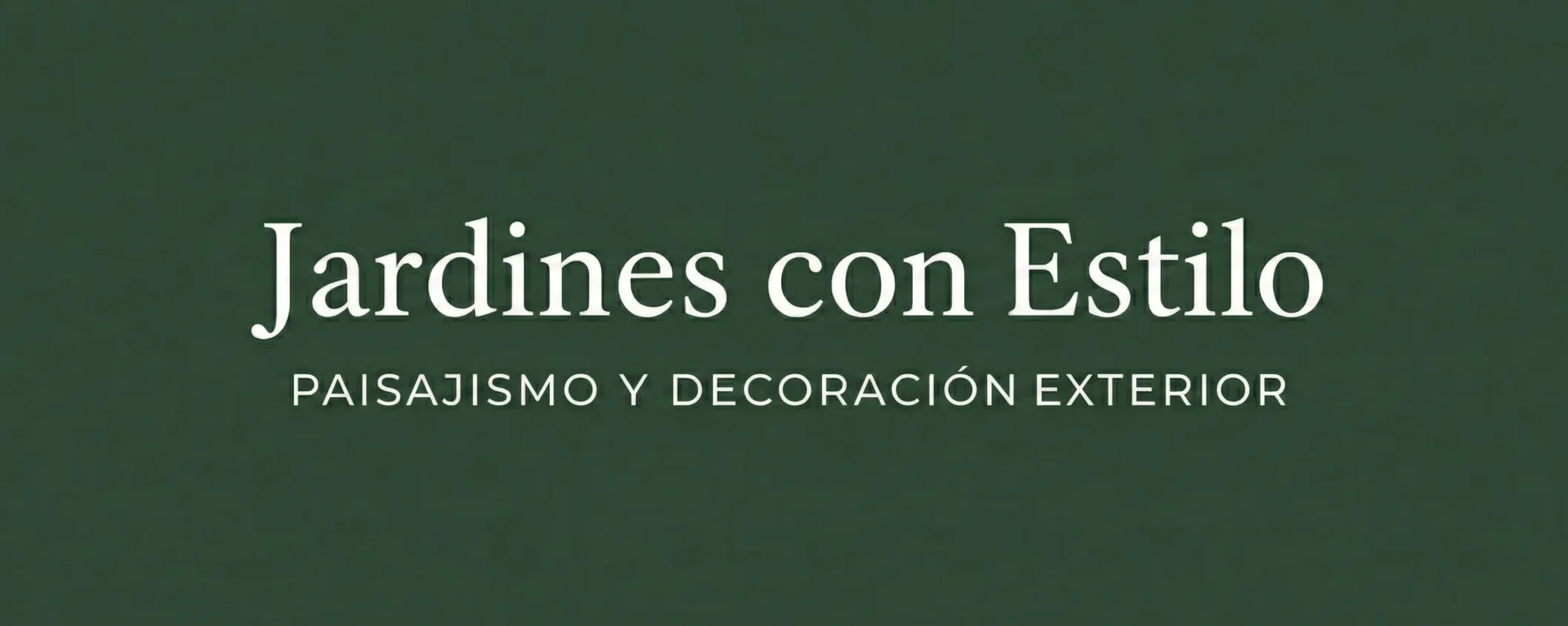 Logotipo Horizontal Jardines Con Estilo Inicio