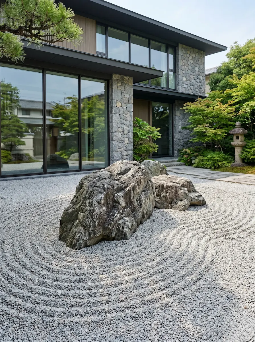Detalle Roca Granito Jardin Zen Jardín Zen El Arte Del Vacío Y La Contención Arquitectónica