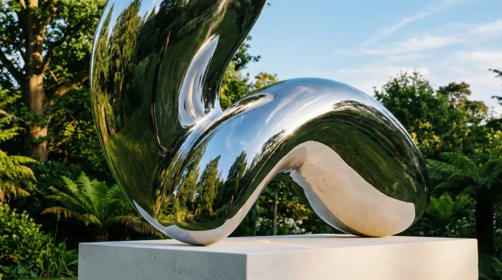 escultura abstracta en acero | jardinesconestiloes Escultura Abstracta En Acero El Arte En El Jardín Esculturas Que Definen El Paisaje