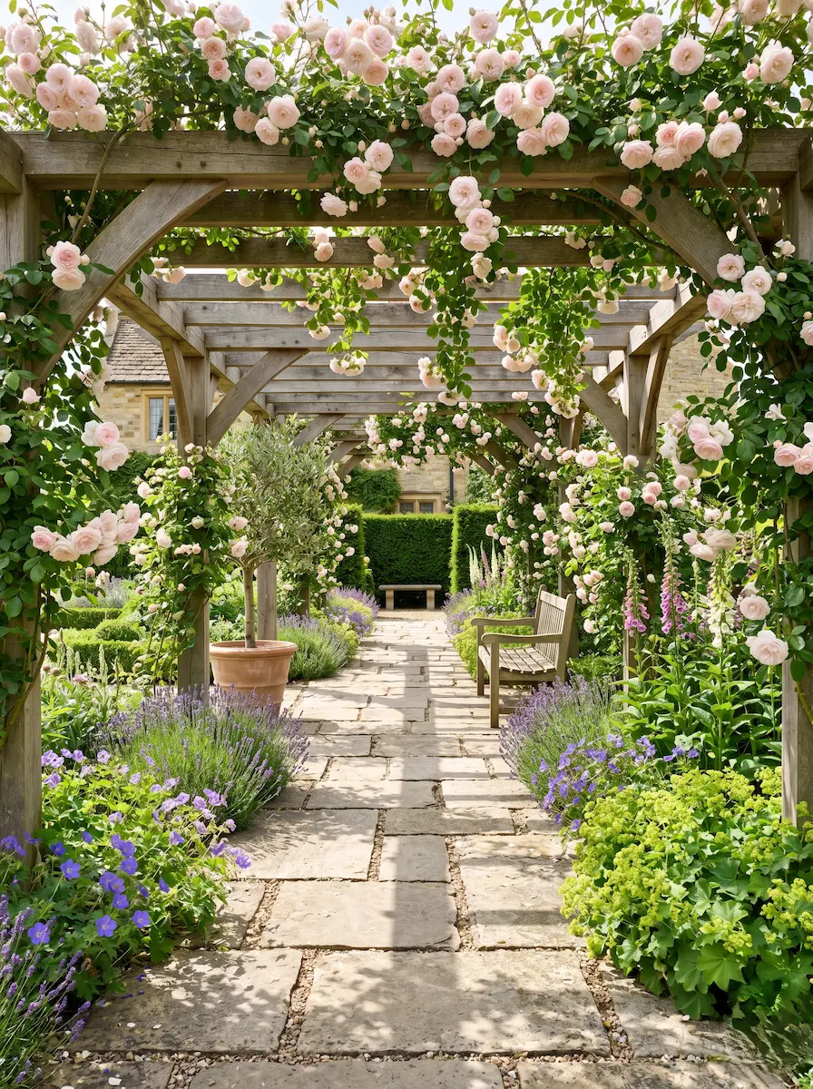 jardin ingles pergola y rosas | jardinesconestiloes Jardin Ingles Pergola Y Rosas El Jardín Inglés La Belleza De Lo Natural Y El Paisaje Pintoresco