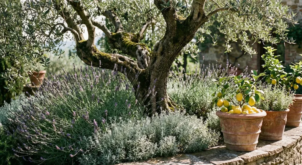 olivo centenario y lavanda | jardinesconestiloes Olivo Centenario Y Lavanda Estilo Toscano Atemporal El Lujo De La Tierra Y La Piedra