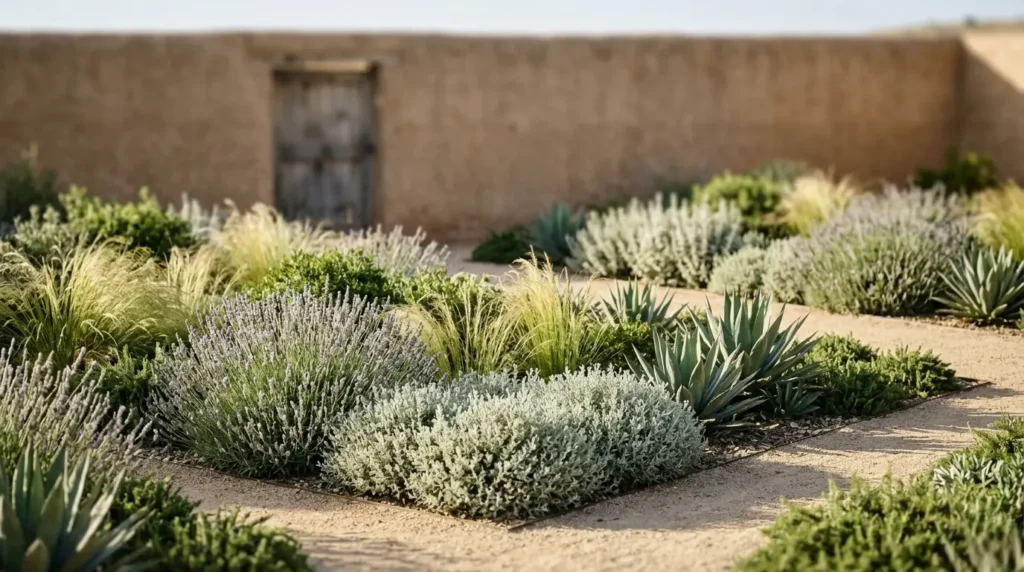panoramica plantas de secano | jardinesconestiloes Panoramica Plantas De Secano El Silencio Del Adobe Diseño De Jardines De Secano En La Mancha