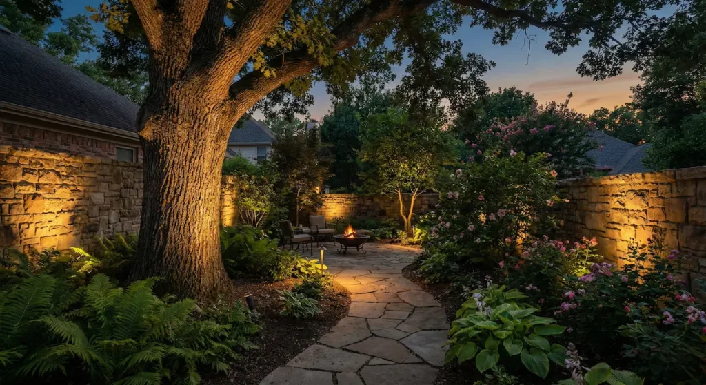 paseo jardín con iluminación indirecta | jardinesconestiloes Paseo Jardín Con Iluminación Indirecta Luces De Jardín Cómo Pasar Del efecto Estadio a Un Patio Acogedor Y Mágico