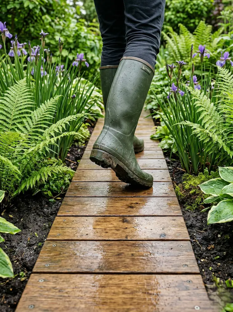 paso de madero en zonas encharcadas | jardinesconestiloes Paso De Madero En Zonas Encharcadas Soluciones Prácticas Para Las Zonas Difíciles De Tu Jardín