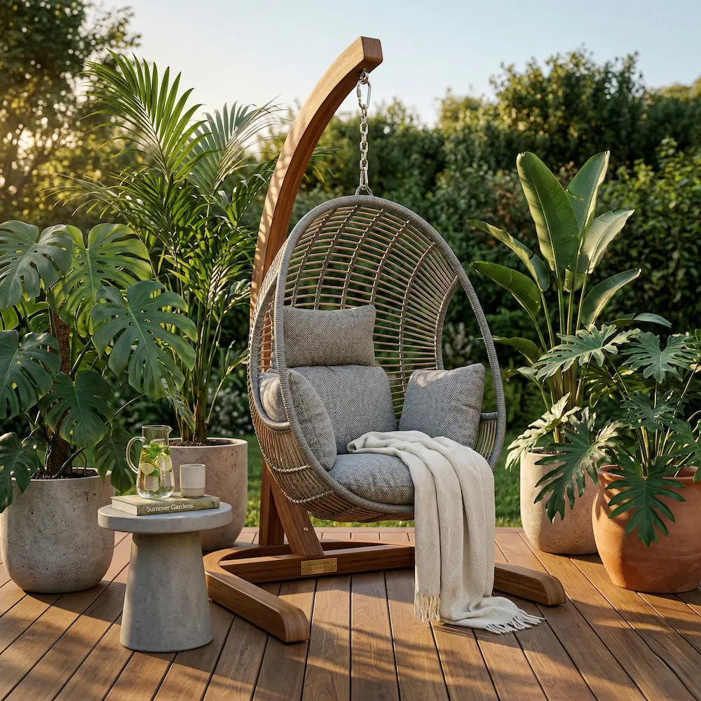 sillón colgante diseño | jardinesconestiloes Sillón Colgante Diseño El Toque Final Cómo Elegir Los Muebles Y Preparar Tu Jardín Para El Verano