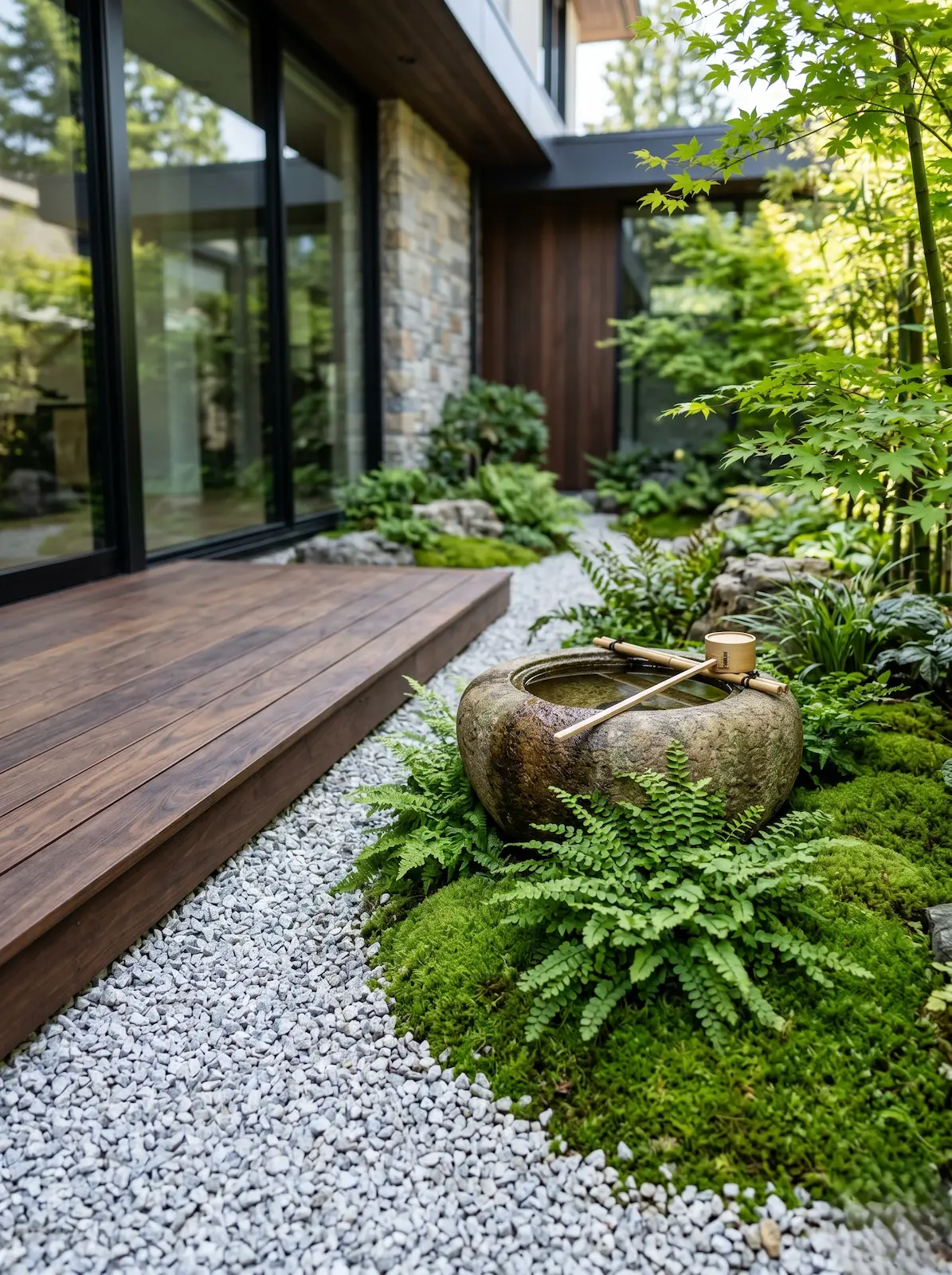 Tsukubai Jardin Zen Jardín Zen El Arte Del Vacío Y La Contención Arquitectónica