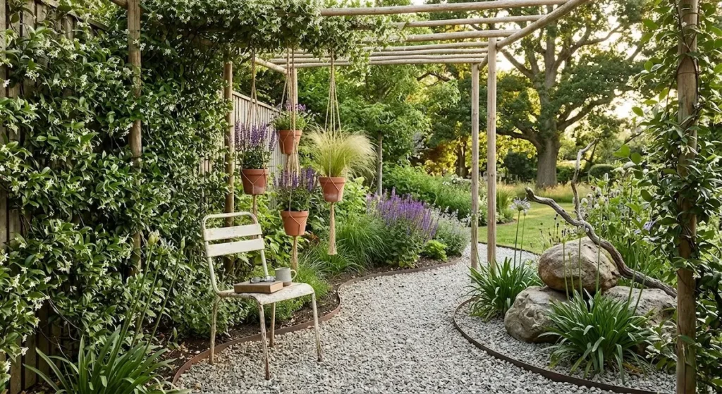 cabecera pergola troncos1 | jardinesconestiloes Cabecera Pergola Troncos1 Transformación Del Exterior El Valor Del Diseño Cuidado