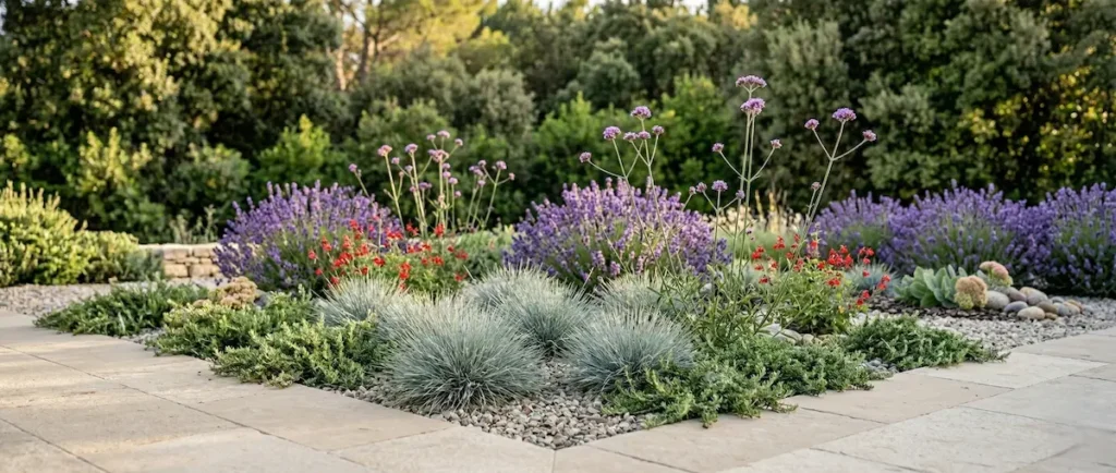 composición con plantas de jardín sostenible | jardinesconestiloes Composición Con Plantas De Jardín Sostenible Jardines Que Se Cuidan Solos 6 Plantas Infalibles Para Xerojardinería