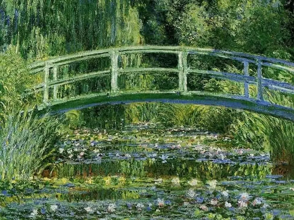 cuadro de monet puente estanque y nenufares | jardinesconestiloes Cuadro De Monet Puente Estanque Y Nenufares Giverny El Paisajismo Impresionista De Claude Monet
