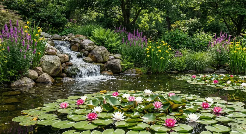 Estanque Con Nenufares En Verano Calendario De Mantenimiento El Ciclo Anual Del Estanque Ornamental