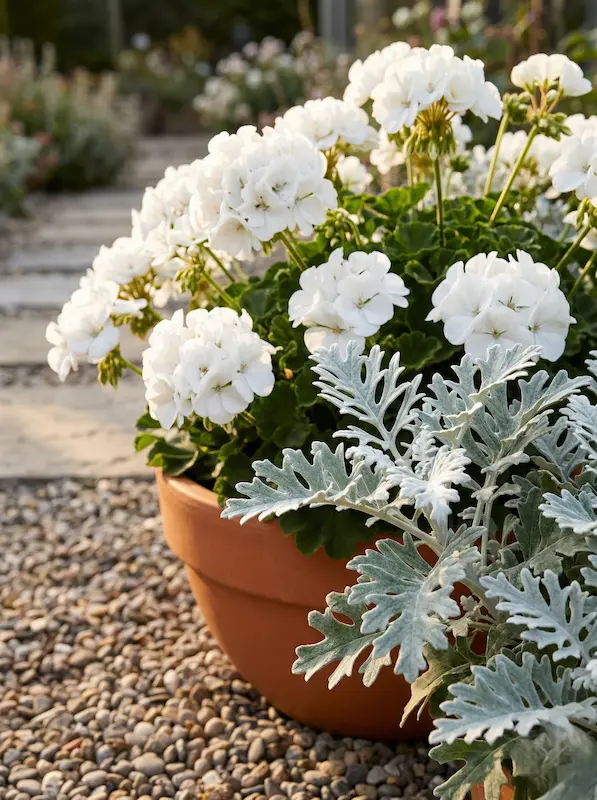 geranio zonale blanco | jardinesconestiloes Geranio Zonale Blanco El Geranio pelargonium Color Luz Y El Nexo Vegetal Del Patio