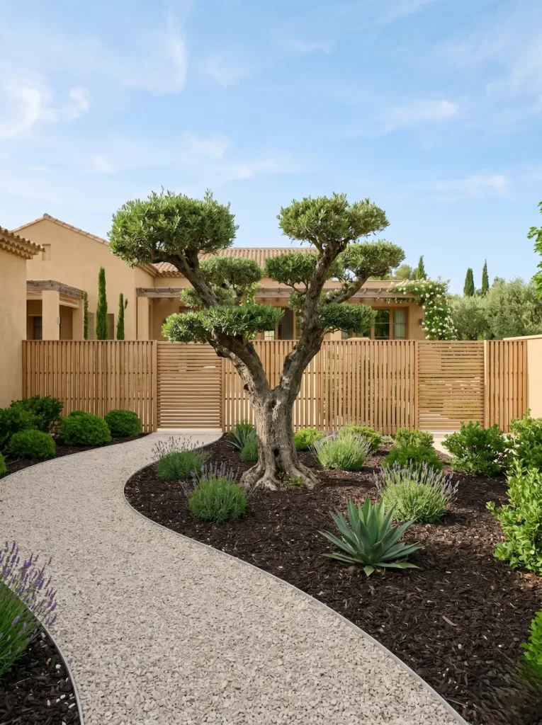 jardín con olivo ejemplar podado en niwaki | jardinesconestiloes Jardín Con Olivo Ejemplar Podado En Niwaki La Inversión En El Paisaje Guía De Honorarios Y Valor Del Diseño Profesional