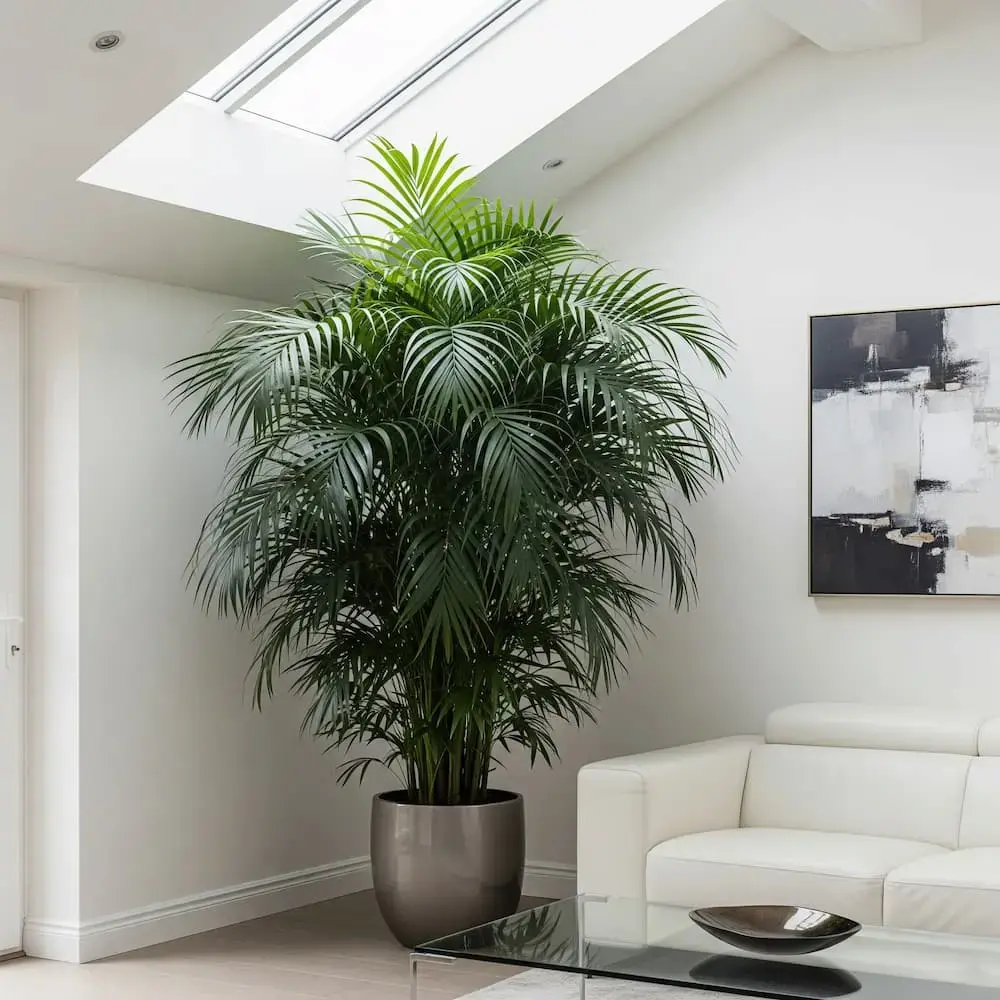 kentiaenrinconconluz 1 | jardinesconestiloes Kentia en rincon con luz 1 Paisajismo De Interior Cómo Llevar El Jardín a Tu Salón Con Estilo