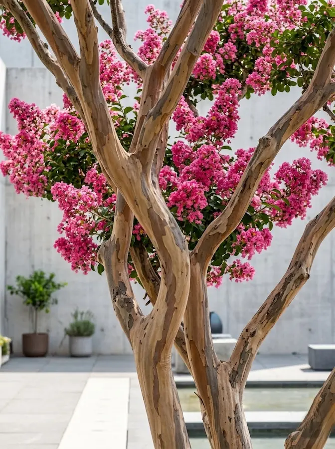 lagerstroemia indica JCE1 | jardinesconestiloes Lagerstroemia Indica Jce1 Árboles Ornamentales Esculturas Vivas Para Un Paisaje Con Alma