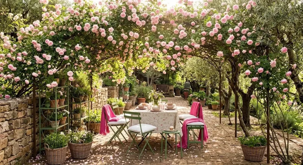 Mesa Bajo Rosal1 Rincones Con Alma El Arte De Crear Refugios Personales En El Jardín