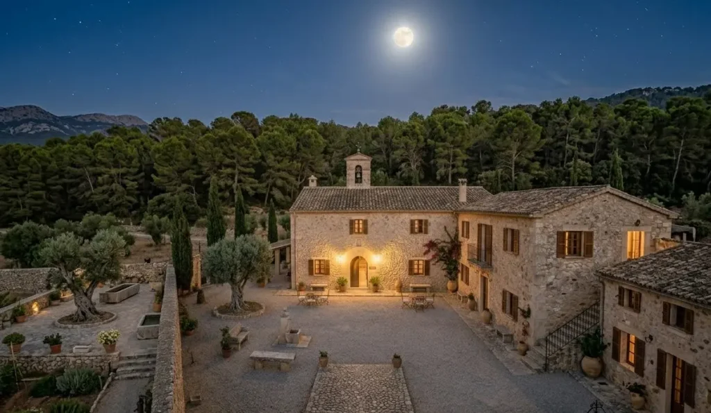 Panoramica Villa En Mallorca La Piedra Caliza En El Paisajismo Balear Estructura Textura E Integración