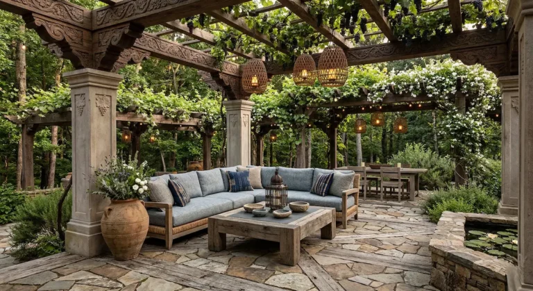 Pergola Pilares De Piedra Y Madera Tallada 3 Pérgolas Clásicas Que Son La Alternativa Perfecta Al Diseño Ultramoderno