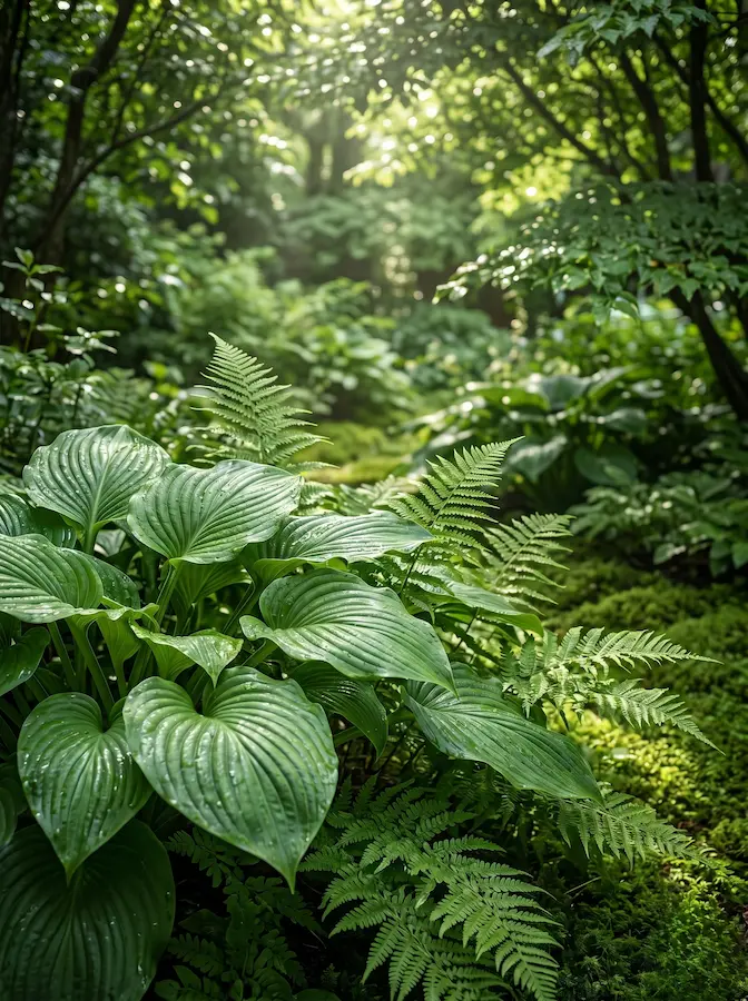 Plantas De Sombra En Bosque Inicio