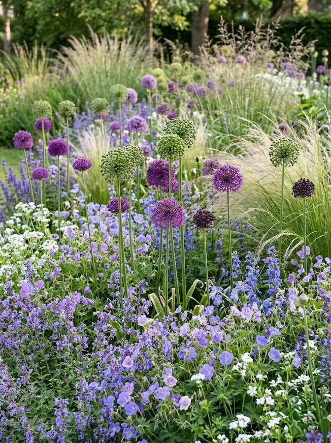 primer plano flores y gramineas1 | jardinesconestiloes Primer Plano Flores Y Gramineas1 El Volumen Y El Color De Gramíneas Y Vivaces El Corazón De La Estancia Exterior Naturalista
