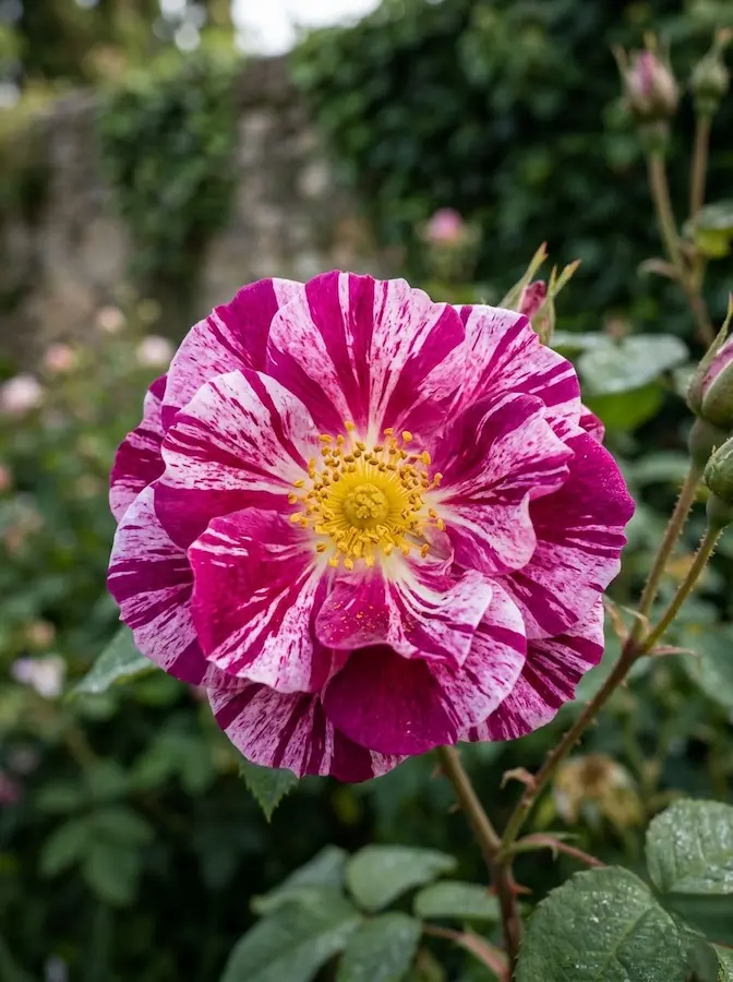 Rosa Mundi1 Rosales Antiguos rosa El Legado Del Aroma Y La Historia