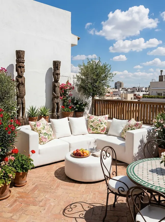 terrazas y patios4 | jardinesconestiloes Terrazas Y Patios4 El Nuevo Mediterráneo Tendencias En Terrazas Y Patios Para Conectar Con El Exterior