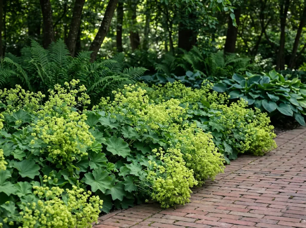 Alchemilla mollis en grupo | jardinesconestiloes Alchemilla Mollis En Grupo El Prisma Del Rocío Pie De León