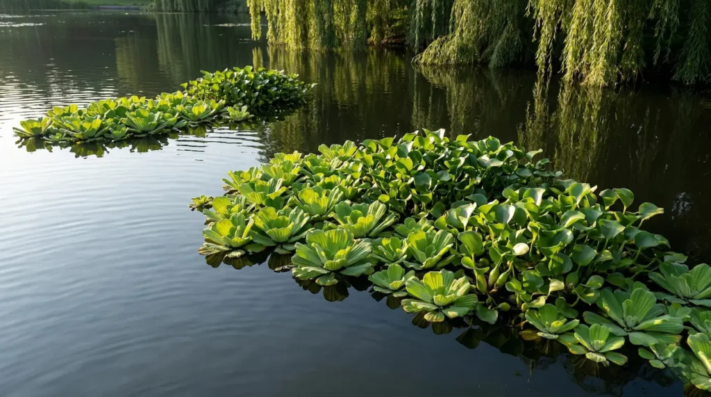 Vista panorámica de un estanque con plantas flotantes | jardinesconestiloes Vista Panorámica De Un Estanque Con Plantas Flotantes El Pulmón Sumergido La Arquitectura Invisible Del Agua Cristalina