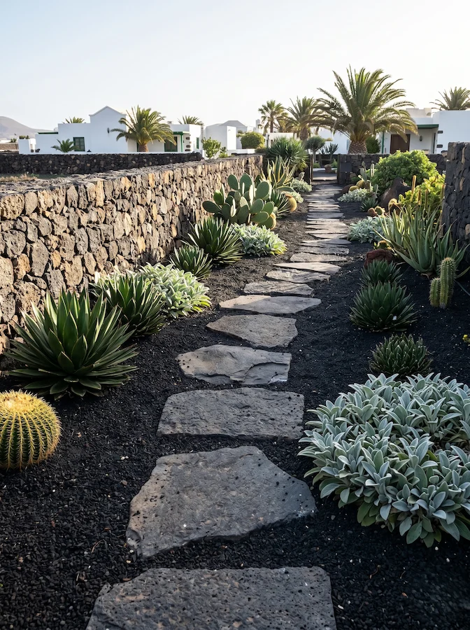 acceso a vivienda en costa lanzarote | jardinesconestiloes Acceso a Vivienda En Costa Lanzarote Serenidad En El Picón Entre Vides Y Mar La Arquitectura Del Paisaje En Lanzarote