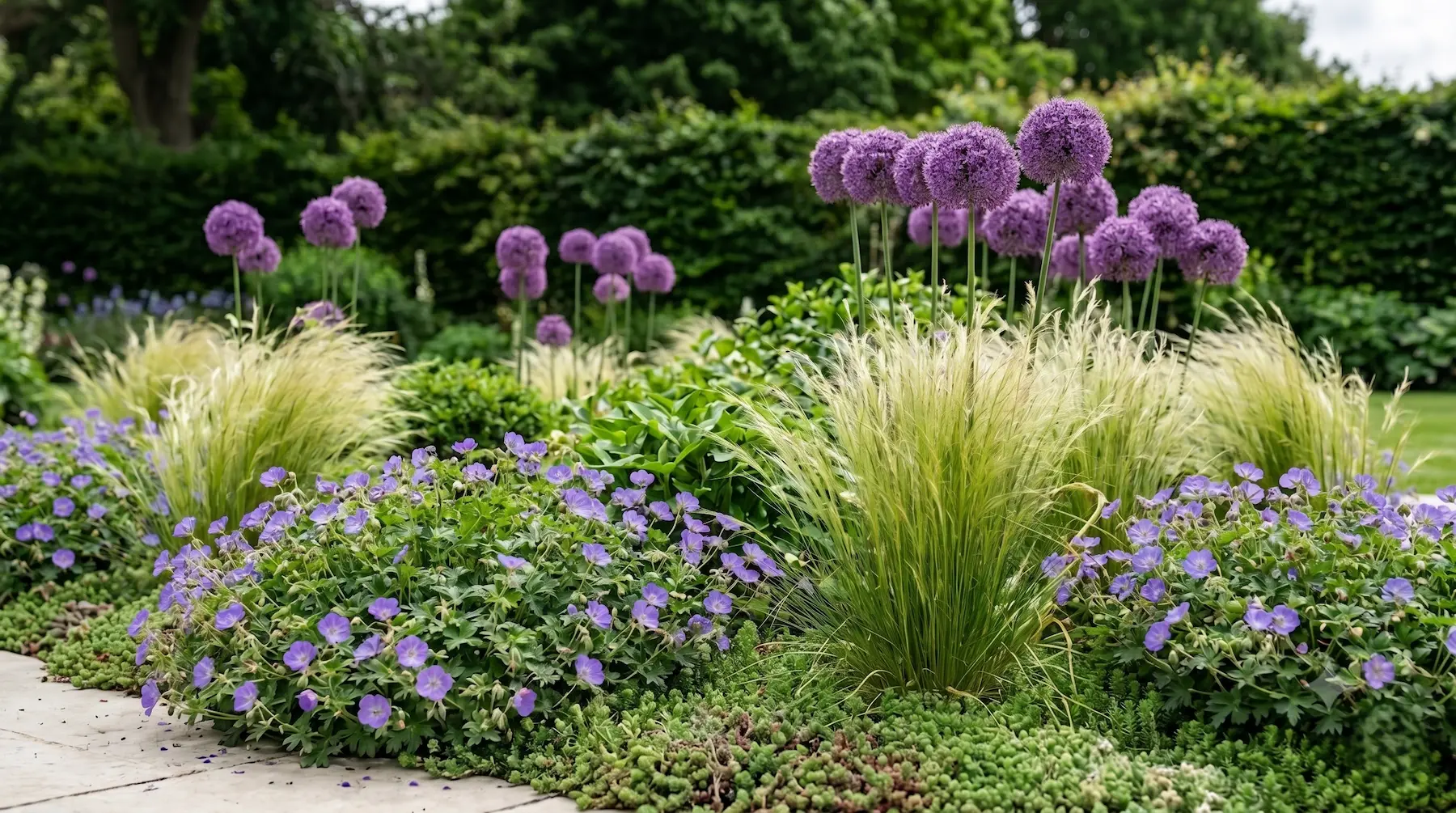 Allium Cabecera El Allium En El Diseño Exterior Geometría Esférica Y Arquitectura Botánica