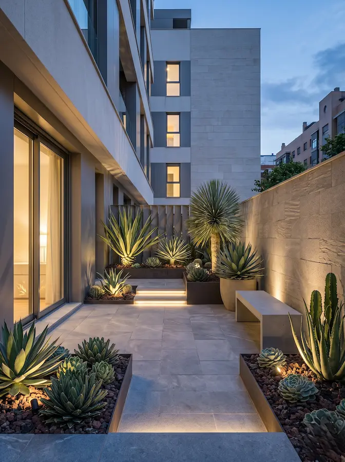 Bajo Con Plantas Crasas Plantas Crasas El Universo Vegetal Que Guarda El Agua Y Esculpe El Jardín Contemporáneo