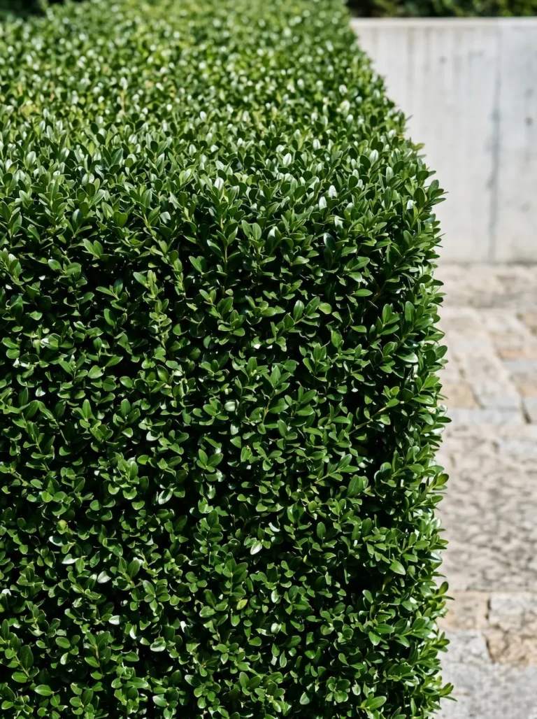 Boj Detalle Boj Común buxus Sempervirens Arquitectura Viva Y Excelencia Geométrica
