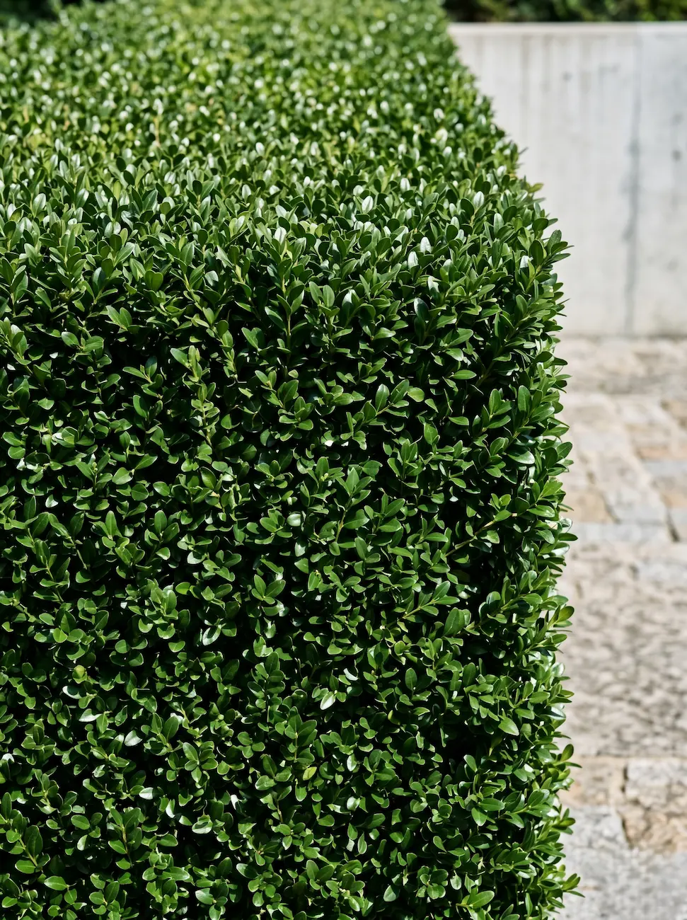 Boj Detalle Boj Común buxus Sempervirens Arquitectura Viva Y Excelencia Geométrica
