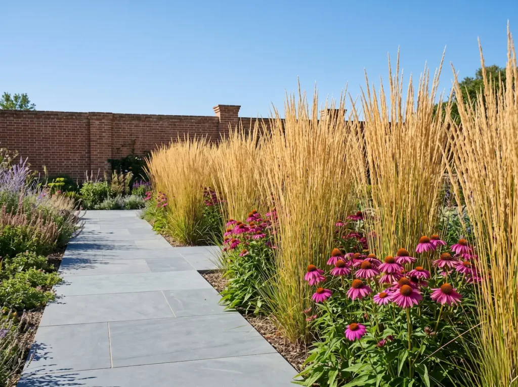 calamgrostis karl forester en jardín | jardinesconestiloes Calamgrostis Karl Forester En Jardín Pluma De Karl Foerster calamagrostis X Acutiflora La Verticalidad Disciplinada