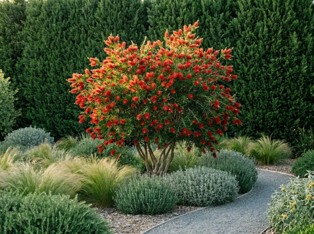 callistemum laevis ejemplar | jardinesconestiloes Callistemum Laevis Ejemplar Callistemon Laevis La Llamarada Persistente Del Jardín Mediterráneo