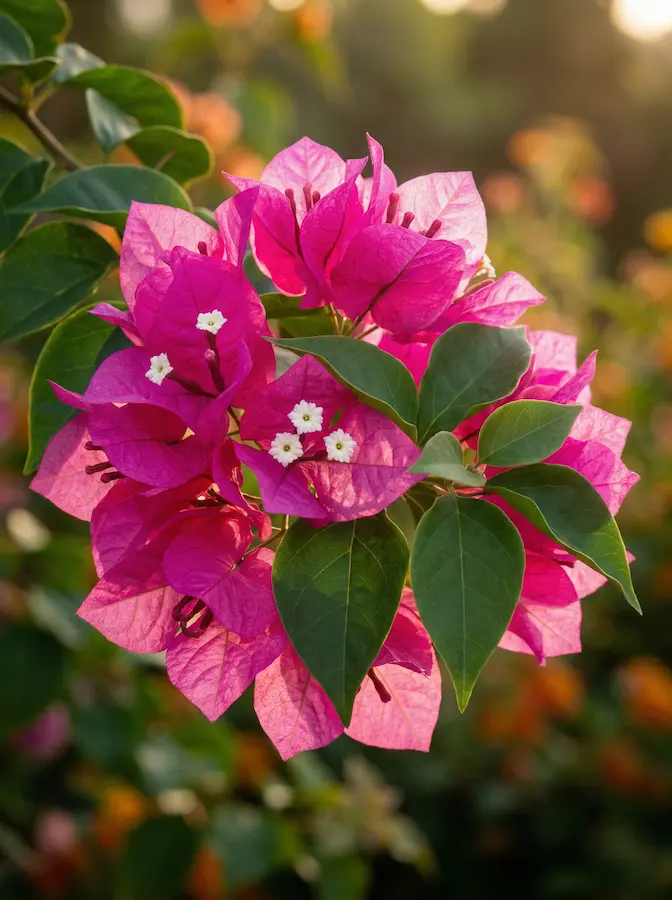 Detalle Flor De Buganvilla El Incendio Vertical Bougainvillea