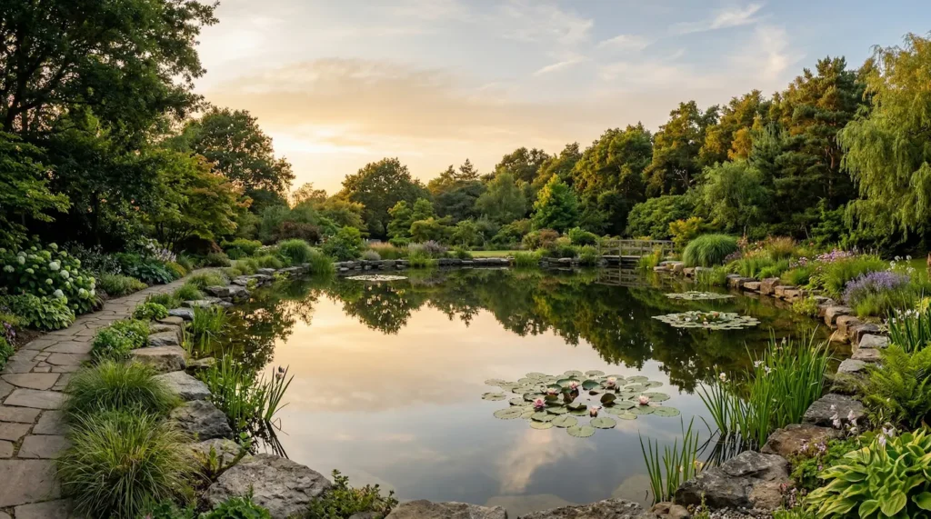 estanque de jardín natural con agua tranquila | jardinesconestiloes Estanque De Jardín Natural Con Agua Tranquila El Pulmón Sumergido La Arquitectura Invisible Del Agua Cristalina