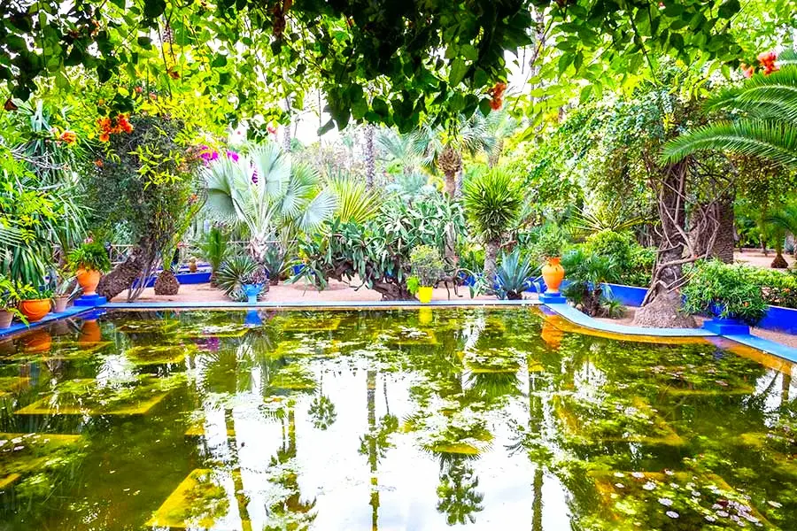 estanque majorelle | jardinesconestiloes Estanque Majorelle Geometrías De La Excentricidad La Razón Arquitectónica Detrás Del Eclecticismo Paisajístico