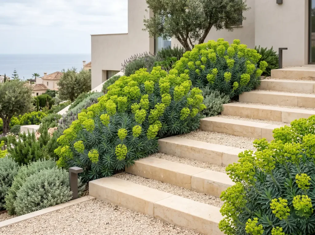 euphorbia chacaricias | jardinesconestiloes Euphorbia Chacaricias El Obelisco Ácido Euforbia Mediterránea