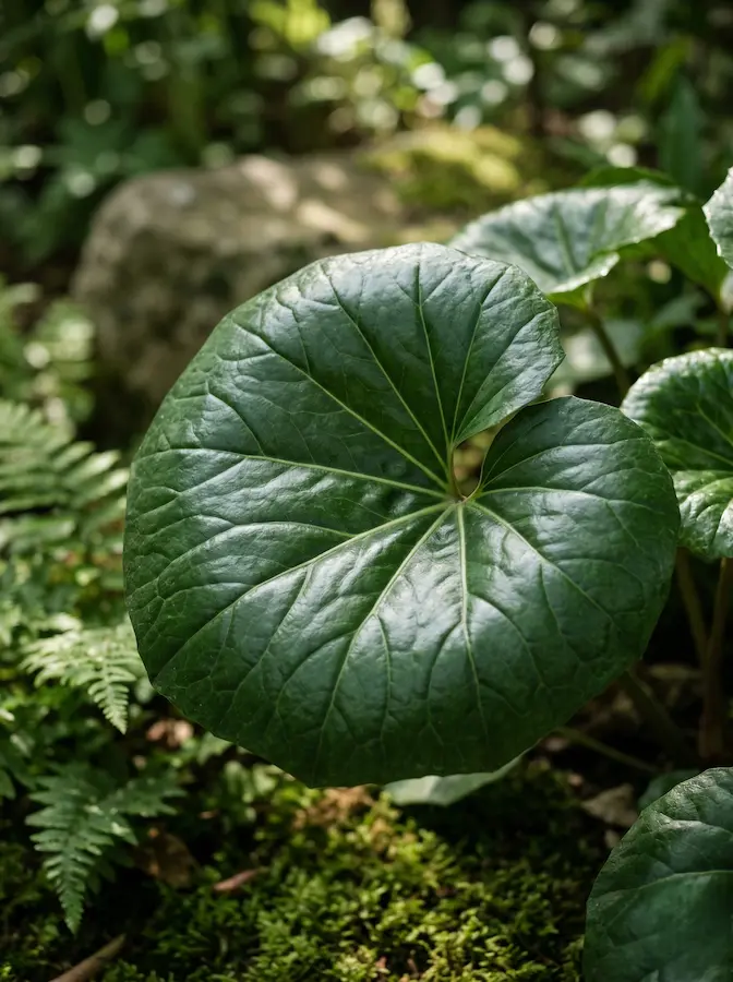 Farfungium Japonicum Primer Plano Farfugium Japonicum La Escultura Orgánica De La Sombra