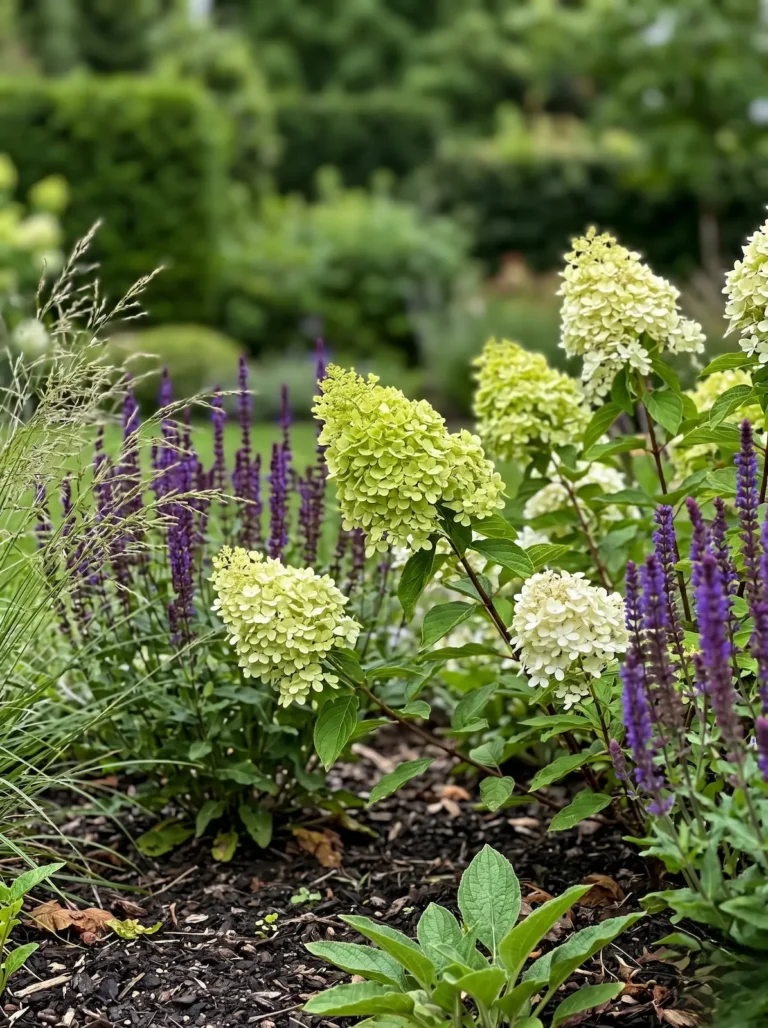 Hydrangea Paniculata Limelight Hydrangea Paniculata Arquitectura Volumétrica Y Mutación Cromática