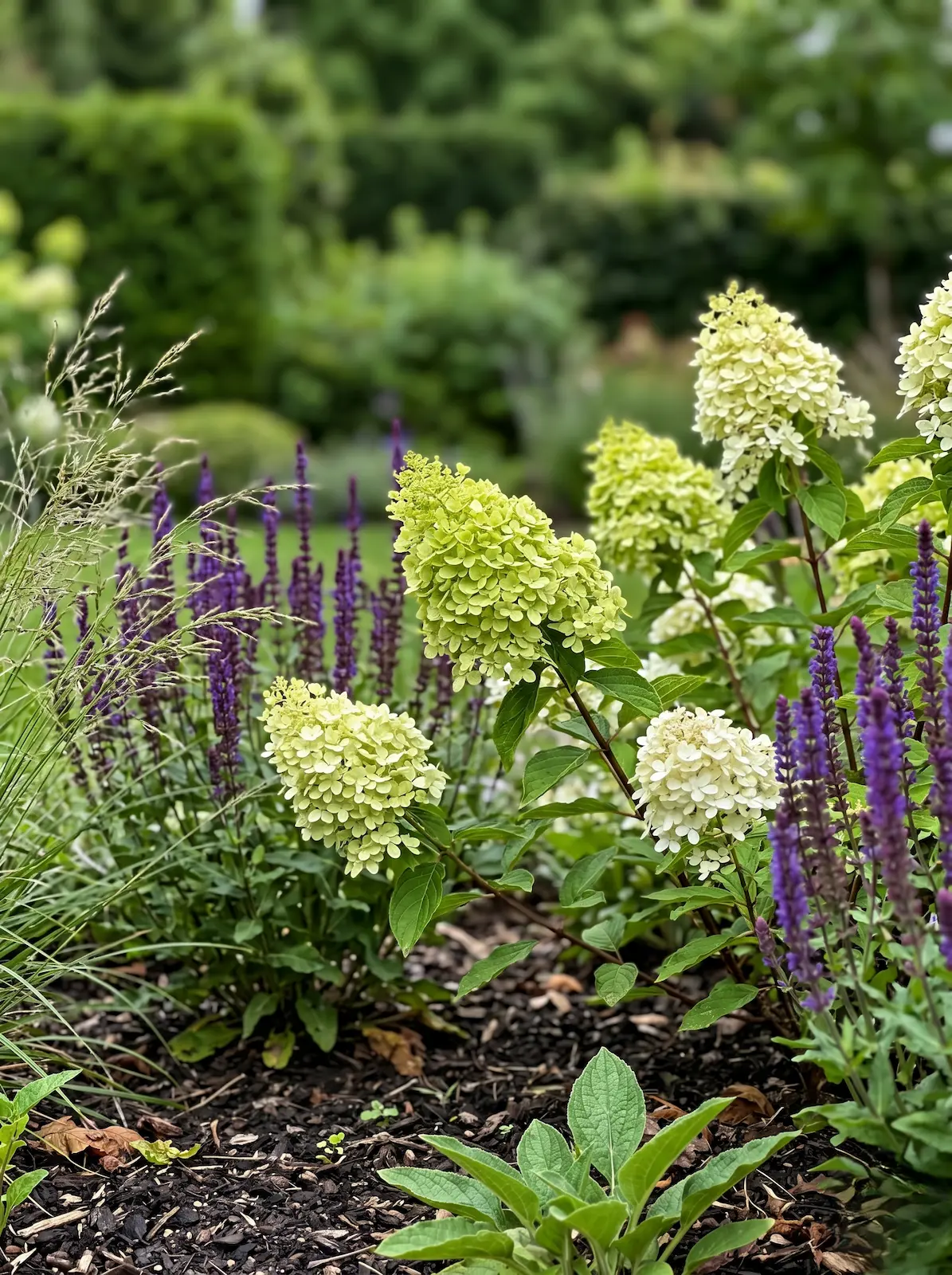 Hydrangea Paniculata Limelight Hydrangea Paniculata Arquitectura Volumétrica Y Mutación Cromática