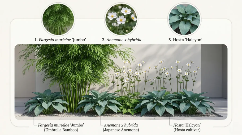 infografia de fargesia murielae jumbo | jardinesconestiloes Infografia De Fargesia Murielae Jumbo Bambú Paraguas fargesia Murielae jumbo La Bóveda Cinética En El Paisajismo