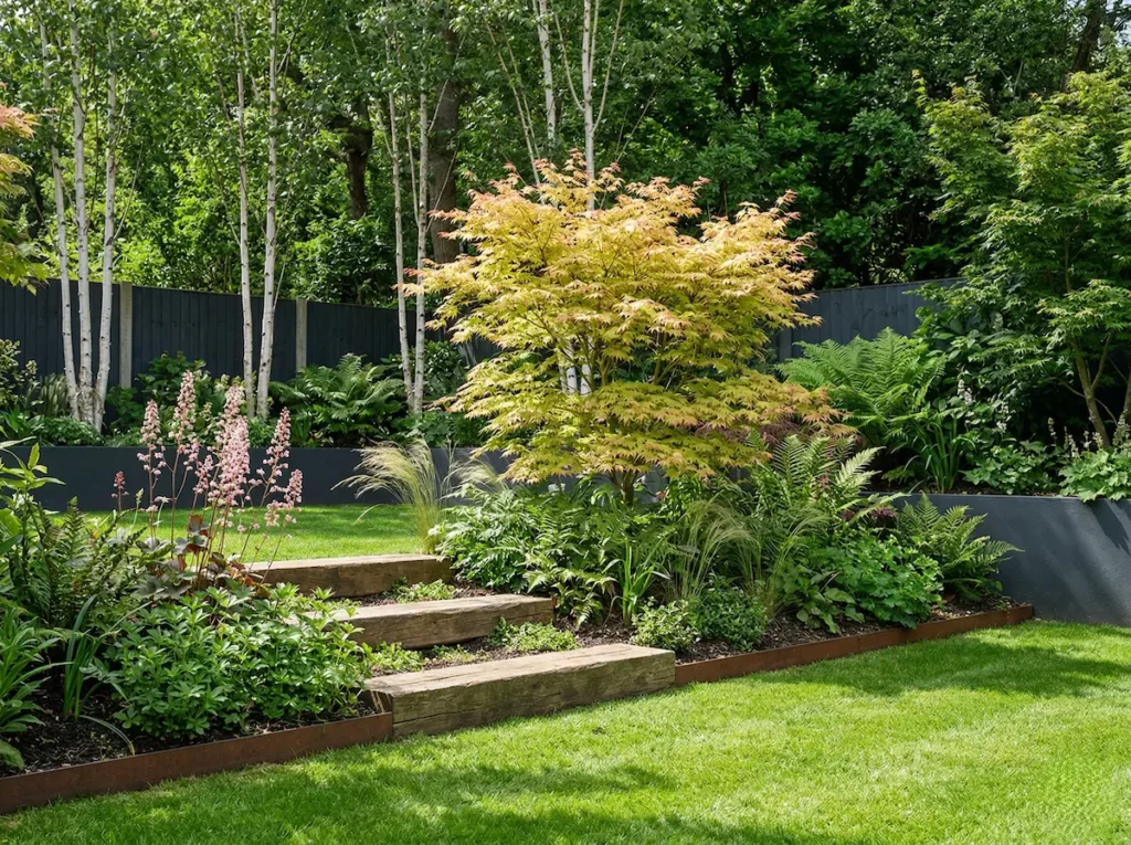 jardín ingles1 | jardinesconestiloes Jardín Ingles1 La Reinvención Del Jardín Inglés Geometría Con Acero Y Madera