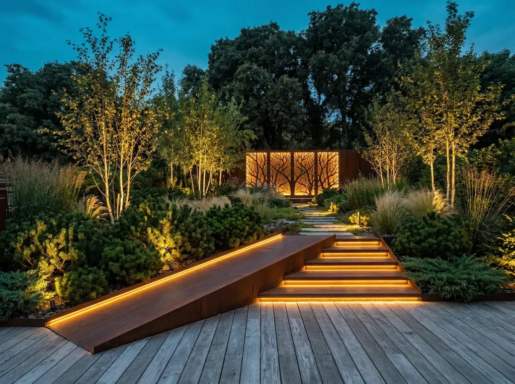jardín inglés3 | jardinesconestiloes Jardín Inglés3 La Reinvención Del Jardín Inglés Geometría Con Acero Y Madera