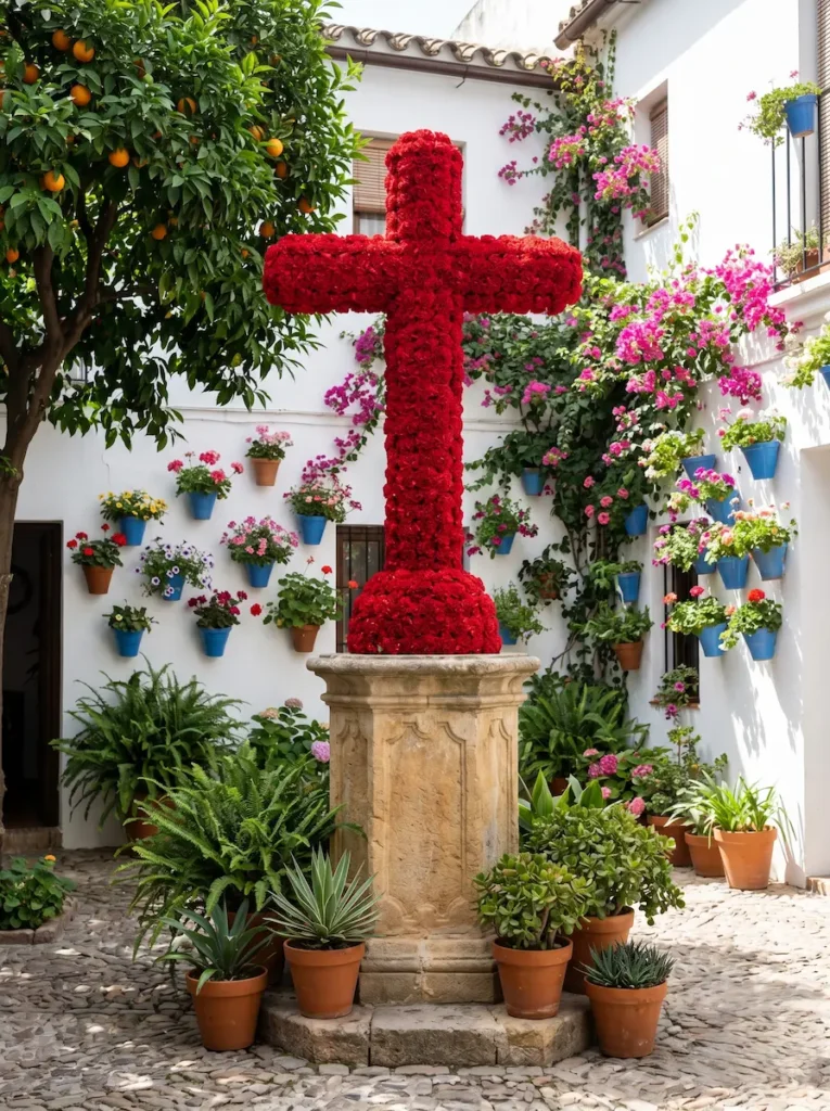 patios de cordoba cruz | jardinesconestiloes Patios De Cordoba Cruz El Mayo Cordobés La Arquitectura Del Agua Y El Tapiz Vertical