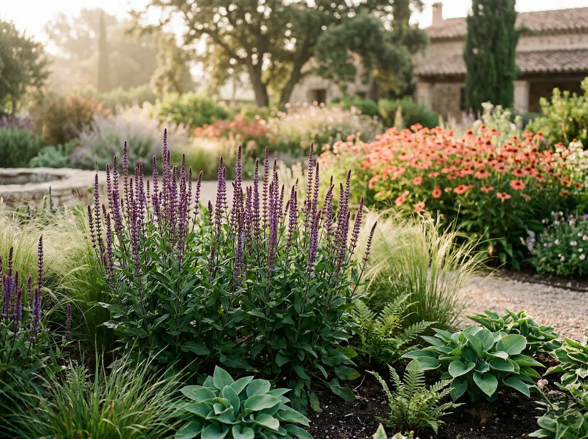 salvia nemorosa 1 | jardinesconestiloes Salvia Nemorosa 1 Coreografías Del Viento La Pradera Naturalista Como Refugio De Bienestar Contemporáneo